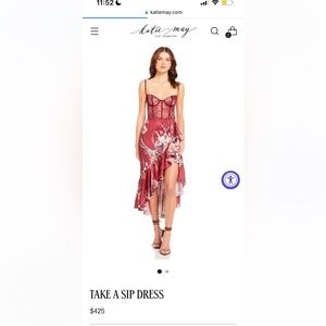 Katie May Take a Sip dress, medium